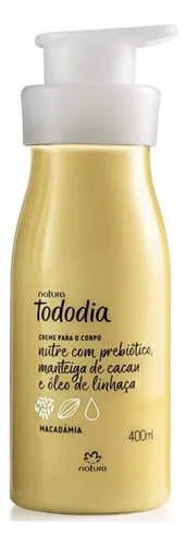 Creme Hidratante Natura Tododia Macadâmia & Algodão cada