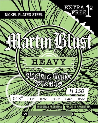 Encordado Guitarra Eléctrica Martin Blust 013/056 H150 Heavy