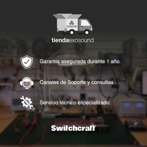 Switchcraft 35hdrann Plug Estéreo 3.5mm Acodado