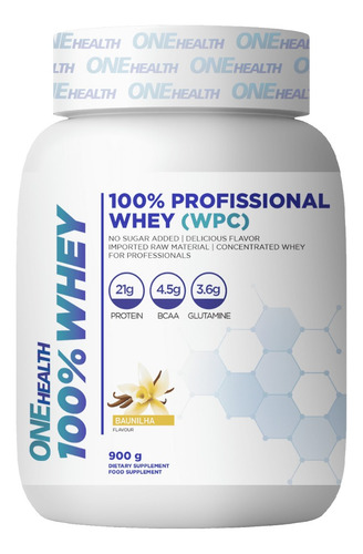 Whey Pura 100% Sem Adição De Açucares One Health 900g
