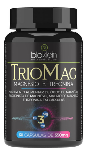 3 Triomag Com 3 Magnésios Cloreto+ Quelato+ Malato+ Treonina