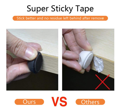 9 Clips Duraderos Para Cable,clips Organizador De Cables,
