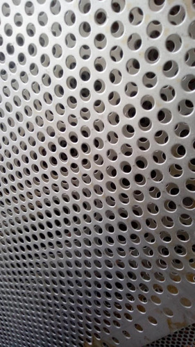 Imagen 4 de 4 de Lamina Perforacion 12mm × Espesor 1.5mm En Acero Al Carbono