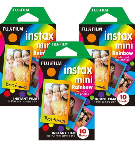 3 Paquetes De Película Fotográfica Fujifilm Instax Mini R.