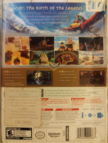 The Legend Of Zelda Skyward Sword Bundle Wii (Usado)