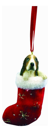 E&s Pets Basset Hound - Figura Decorativa De Navidad