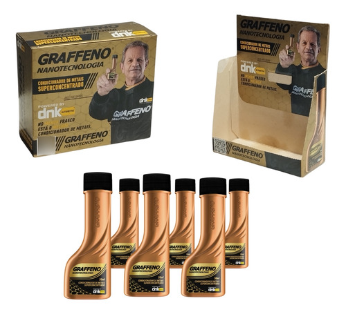 Kit 06 Un Condicionador De Metais Graffeno Dnk 50ml