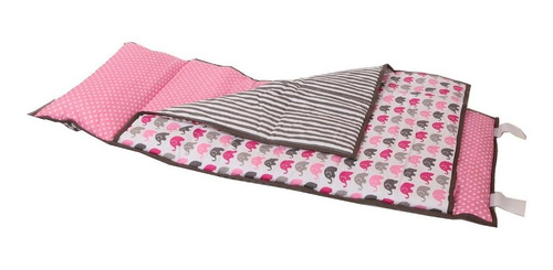 Bacati Elefantes Nap Mat Juego De Ropa De Cama  Color Rosa Y