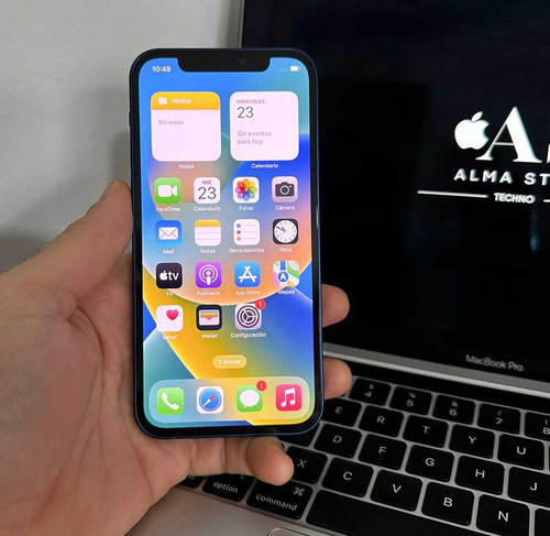 Apple iPhone 12 128gb Azul Cargador Cable Funda Glass (Reacondicionado)