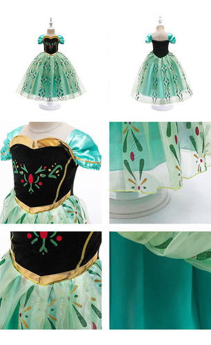 Vestido De Princesa De Cumpleaños Infantil Frozen 2 Elsa