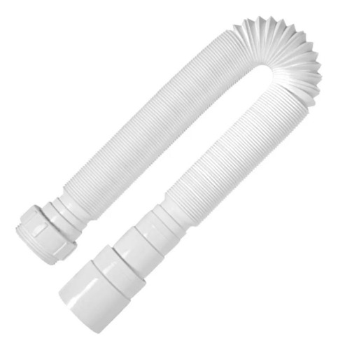 Sifão Flexível Blukit Tubo Extensivo 1,5m Universal Branco Branco