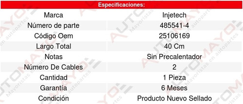 Sensor Oxigeno Seville 8cil 4.5l 88 Al 90 Injetech 8282338