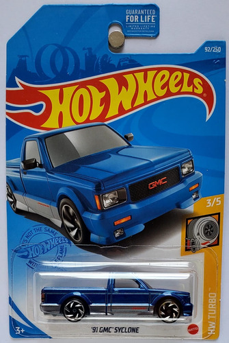 Hot Wheels ´91 Gmc Syclone Azul Tarjeta U.s.a