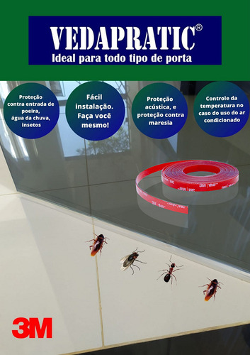 Veda Portão 20 Cm Altura, Vedapratic Acrílico (2 Metros) Cor Acrílico Transparente