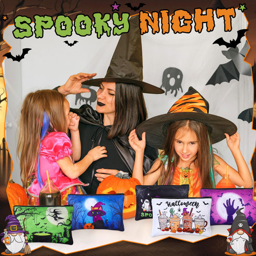Bolsas De Maquillaje Blosssound Para Halloween, 24 Unidades,