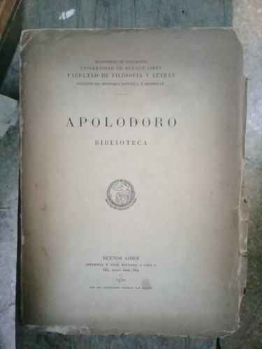 Apolodoro. Biblioteca. Apolodoro