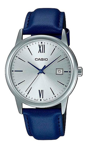 Reloj Casio Hombre Mtp-v002 Colores Surtidos/relojesymas Color De La Correa Azul L-2b3udf