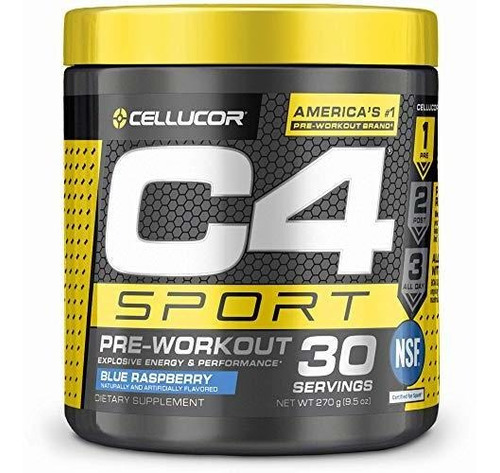 Cellucor C4 Ripped Sport, 104600, Pre Entrenamiento, Azul, 1