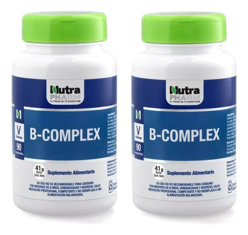 2 Frascos  B-complex  90 Comprimidos / Vitaminas Complejo B