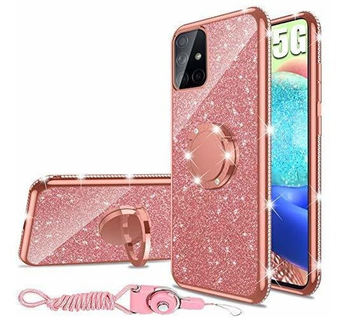 Galaxy A71 Caso 5g Versión, Glitter Luxury F1gqj