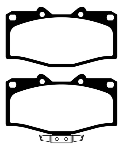 Pastillas De Freno Para Toyota Hilux 2.4i 4wd Pick Up 84/88