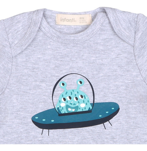 Enterito Ositos Bebé Espacial Niño Algodón Infanti W25