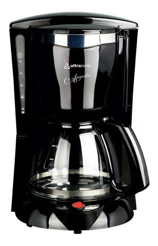 Cafetera Ultracomb Augusta CA-2208 semi automática negra de filtro 220V