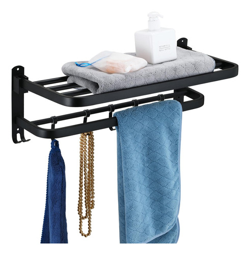 Ndfect Black Towel Racks For Bathroom Wall Mounted, 23 Inch.