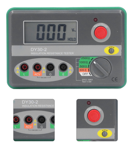 Detector De Resistencia De Aislamiento Tester 500 1000 2500v