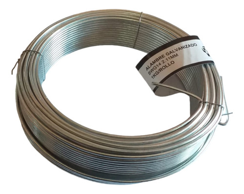 Alambre Galvanizado N°14 - 2,11mm De 1 Kg // Zimas Full