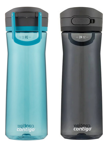 Botellas Contigo 2 Pack Azul Y Negro De 709 Ml Libre Bpa