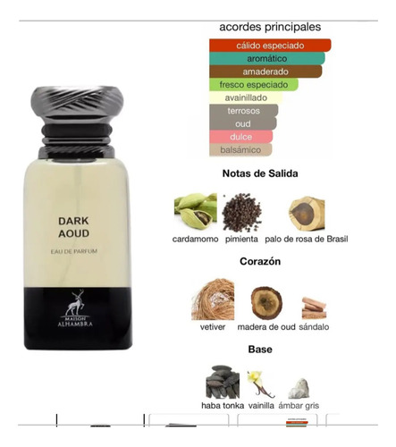Dark Aoud Maison Alhambra Edp 80ml
