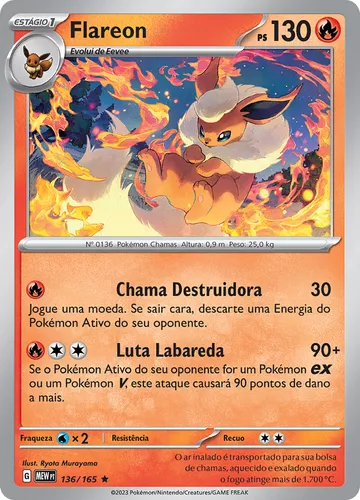 Kit Carta Pokémon Eevee Jolteon Vaporeon Flareon Original Pt