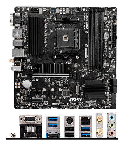 Motherboard Msi B550m Pro-vdh Wifi, Amd B550, Am4 Socket