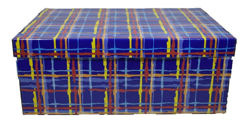 Caja Organizadora De Carton Plastificada Grande 48x33x18cm