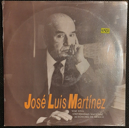 Disco Lp José Luis Martínez Voz Viva U N A M