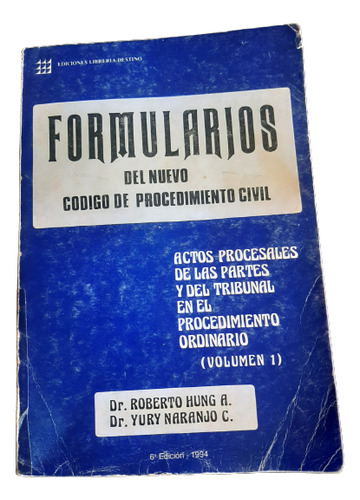 Formularios Cpc Volumen 1 Edición 6 - Yury Naranjo - 1994