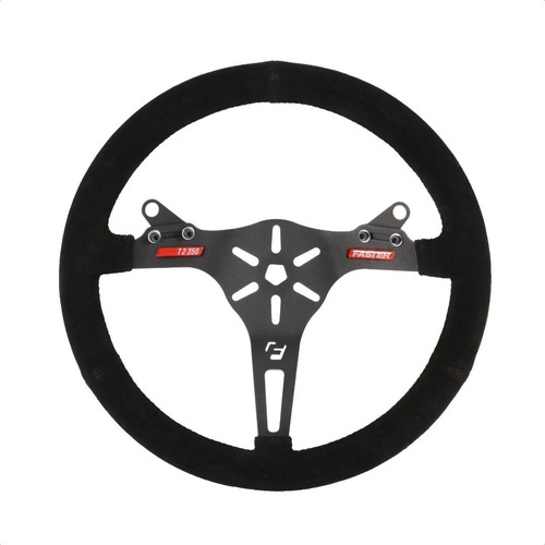 Volante Deportivo Faster T2 350mm Tapizado Gamuza Collino