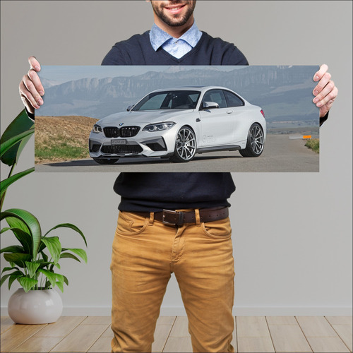 Cuadro 30x80cm Auto 2018 Bmw M2 Coupe Competitio 174