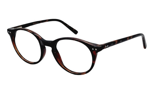 Óculos Redondo Preto Rosto Fino 6683 C554