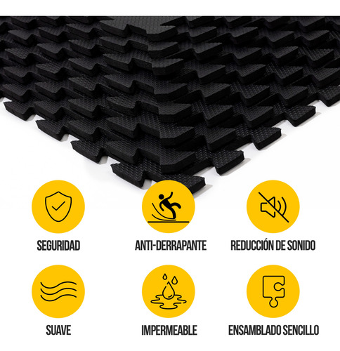 Piso Gym Ejercicio Tapete Resistente Durable 16 Piezas