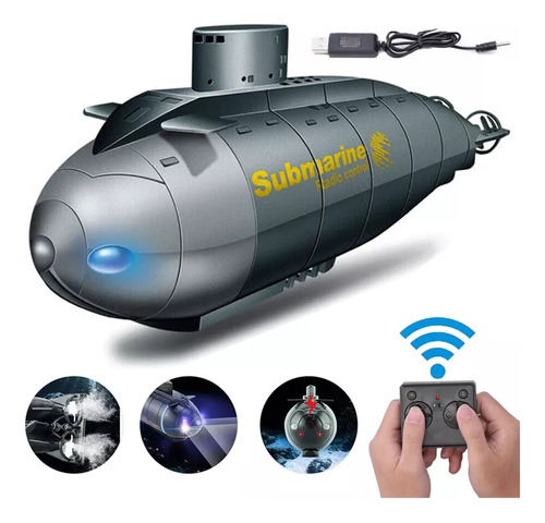 Kids Toys Mini Submarino Rc Inalámbrico Recargable