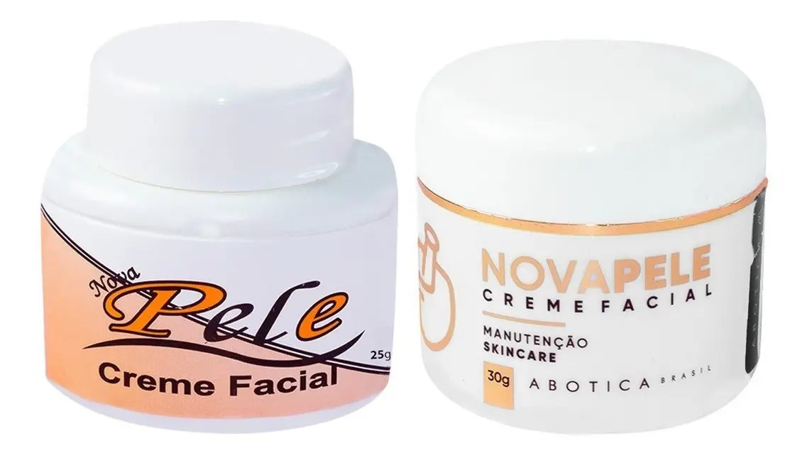 Kit Creme Facial Clareador Nova Pele + Creme Manutenção