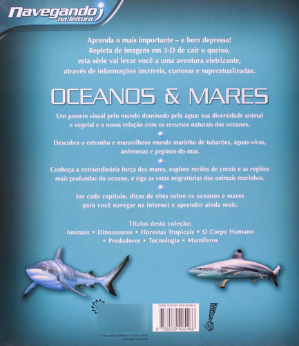 Livro Navegando Na Leitura - Oceanos E Mares Capa Dura 18 Julho 2018, De Margaret Hynes. Editora Girassol, Capa Dura, Edição 1 Em Português, 2018