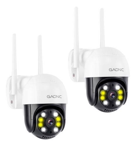 Kit 2 Cámaras De Seguridad Vigilancia Gadnic Visión Nocturna