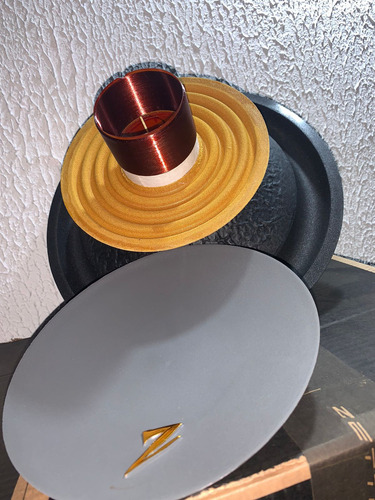 Kit Reparo Do Subwoofer V 12 800rms 4 Omhs Zetta Audio Cor Prateado