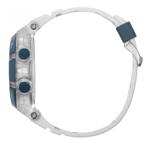 Relógio Masculino Mormaii Mo1192aa/8b 48mm Silicone Branco