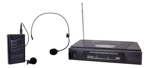 Micrófono Inalámbrico Philco 2 En 1 Vhf Cintillo Solapa