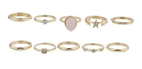 Lux Accesorios Dorado Druzy Estrella Celeste De La Novedad D