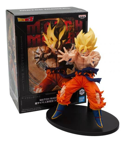 Boneco de ação Goku Super Saiyan (Vs Cooler) Dragon Ball Z Match Makers de 14 cm Banpresto